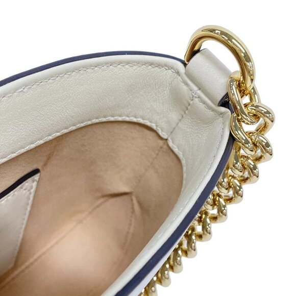 Auth GUCCI Padlock/GG Supreme 811705 Beige White PVC Leather Shoulder Bag - Picture 16 of 16